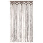 vidaXL Rideau en macramé Taupe 140x240 cm Coton