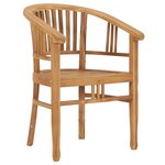 vidaXL Ensemble à manger de jardin 3 Pièces Bois de teck solide