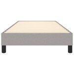 vidaXL Cadre de lit sans matelas gris clair 90x190 cm tissu