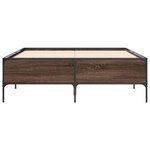 vidaXL Cadre de lit sans matelas chêne marron 140x200 cm