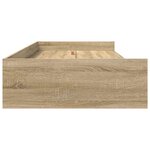 vidaXL Cadre de lit avec rangement Chêne Sonoma 90 x 200 cm