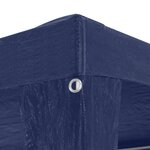 vidaXL Tonnelle de jardin Tente de réception Chapiteau Bleu 3x3m