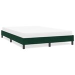 vidaXL Cadre de lit sans matelas vert foncé 160x220 cm velours