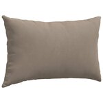 vidaXL Coussins de canapé 2 Pièces Taupe 50 x 30 cm tissu