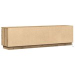 vidaXL Meuble TV Chêne artisanal 180 x 38 x 49 cm Bois d'ingénierie