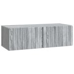 vidaXL Meuble TV mural 98 x 41 x 30 cm Sonoma gris Bois d'ingénierie