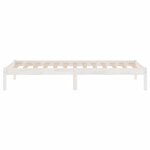 vidaXL Cadre de lit Blanc Bois de pin massif 100x200 cm