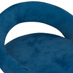 vidaXL Tabourets de bar lot de 2 bleu velours