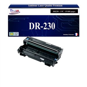 T3AZUR - Kit Tambour compatible Brother HL-3040  HL-3040CN  HL-3070  HL-3070CW  DR230 (DR-230CL) - T3AZUR