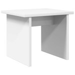 vidaXL Cabinet à chaussures avec étagère 2 Pièces Blanc Bois d'ingénierie