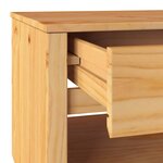 vidaXL Table basse Drammen Chêne 99 x 55 x 45 cm Bois massif en pin
