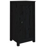 vidaXL Buffets 2 Pièces noir 39x35x80 cm bois massif de pin