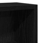 vidaXL Armoires à CD 2 Pièces chêne noir 21x16x93 5 cm bois d'ingénierie