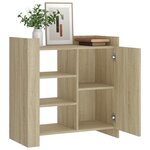vidaXL Buffet chêne sonoma 73 5x35x75 cm bois d'ingénierie