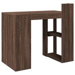 vidaXL Bureau chêne marron 103 5x56 5x94 cm bois d'ingénierie