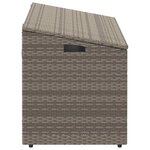 vidaXL Coffre de rangement de jardin Gris 110 x 50 x 58 cm Résine tressée