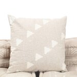 Vidaxl pouf modulaire à 2 places beige tissu