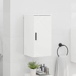 vidaXL Cabinet de salle de bain Blanc brillant 30 x 31 5 x 61 cm