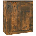 vidaXL Buffets 2 Pièces Chêne fumé 60x30x70 cm Bois d'ingénierie