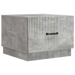 vidaXL Table basse Gris béton 49 x 50 x 37 cm Bois d'ingénierie