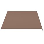 vidaXL Tissu de remplacement pour auvent Marron 4 5x3 m