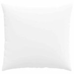 vidaXL Coussins de canapé 2 Pièces Blanc 50 x 50 cm tissu