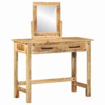 vidaXL Table de Toilette avec tiroir Marron 100 x 40 x 120 cm