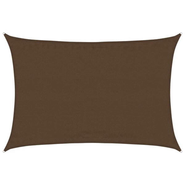 vidaXL Voile d'ombrage 160 g/m² Marron 3 5x4 5 m PEHD