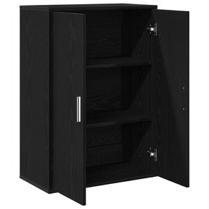 vidaXL Buffet Chêne Noir 60x31x84 cm Bois de Placage