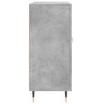 vidaXL Buffet gris béton 90x34x80 cm bois d'ingénierie