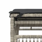 vidaXL Chaises longues lot de 2 avec table gris clair résine tressée