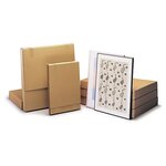 Caisse carton télescopique pour produit plat brune double cannelure 40x5x80 cm (lot de 10)