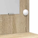 vidaXL Table de Toilette avec tiroir 3 Pièces Marron 50 x 41 x 135 cm