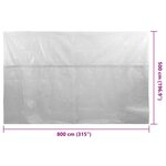 vidaXL Film solaire de piscine flottant PE 800x500 cm Gris