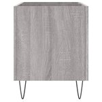 vidaXL Armoire à disques sonoma gris 74 5x38x48 cm bois d'ingénierie