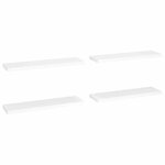 vidaXL Étagères murales flottantes 4 Pièces blanc 90x23 5x3 8 cm MDF