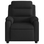 vidaXL Fauteuil inclinable électrique Noir Tissu