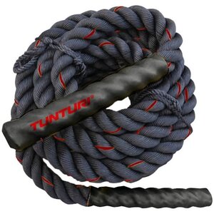 TUNTURI Corde ondulatoire de musculation battle rope crossfit 9m noire