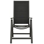 vidaXL Ensemble à manger de jardin 9 Pièces aluminium anthracite