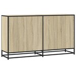 vidaXL Buffet chêne sonoma 134x35x76 cm bois d'ingénierie