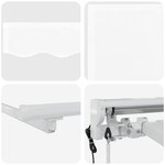 vidaXL Auvent rétractable électrique Blanc 4 5 × 3 5 m