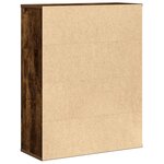 vidaXL Bibliothèque chêne fumé 60x24x76 5 cm bois d'ingénierie