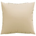 vidaXL Coussins de canapé lot de 4 beige 60x60 cm tissu