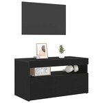 vidaXL Meuble TV Chêne noir 75 x 35 x 40 cm Bois d'ingénierie