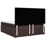 vidaXL Sommier à lattes de lit avec matelas Marron foncé 180x200 cm