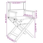 vidaXL Chaises de réalisateur pliables lot de 2 gris foncé tissu
