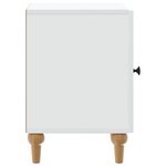 vidaXL Cabinet de chevet 2 Pièces Blanc 43 x 34 5 x 50 cm