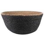 vidaXL Pot de plante avec poignées 2 pc Noir Ø 32 x 32 cm