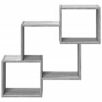 vidaXL Armoire murale 78x18x71 cm sonoma gris bois d'ingénierie