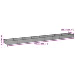 vidaXL Lit surélevé de jardin 770 x 100 x 36 cm acier corten